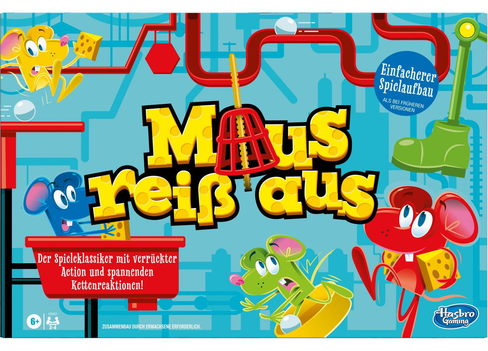 Hasbro Gaming Muisval voor 6 spelers