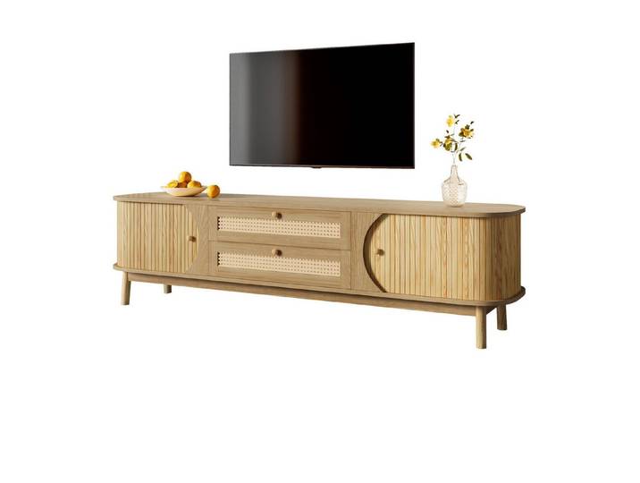 Fine Life Pro TV-Schrank Lowboard / TV‑Schrank / TV‑Lowboard mit Türen Landhausstil