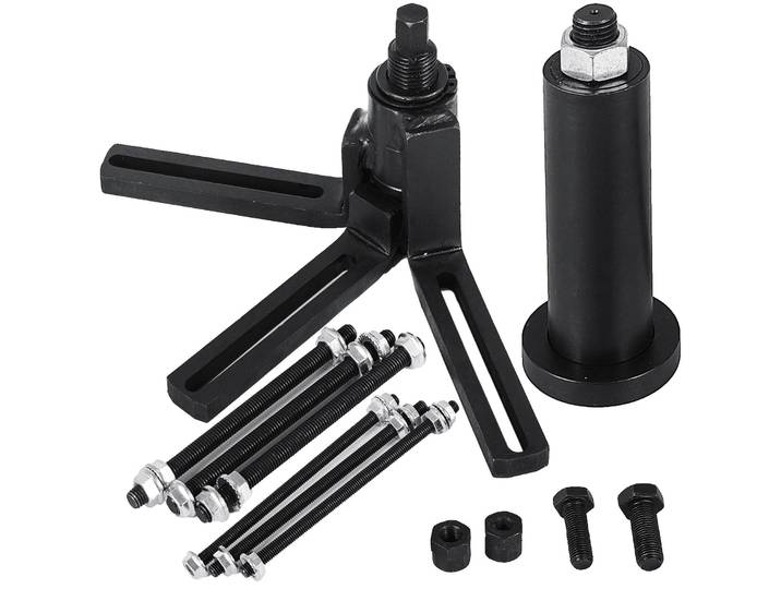 VEVOR Outil Séparateur de Carter Garage Reparation Auto Extracteur de Carter Réglable à 360 Degrés Extracteur Carter Moteur 2 et 4 Temps Extracteur de Vilebrequin avec Boulons de Fixation 30x10x13cm