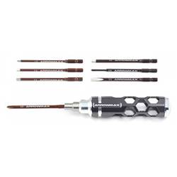 ArrowMax AM-460002 Werkzeug-Set 2 Kreuzschlitzeinsätze Größe: 2, 3.5, 1 Schlitzeinsatz Größe: 2, 4 Aussensechskant-Einsätze Größe: 1.5, 2, 2.5, 3.5