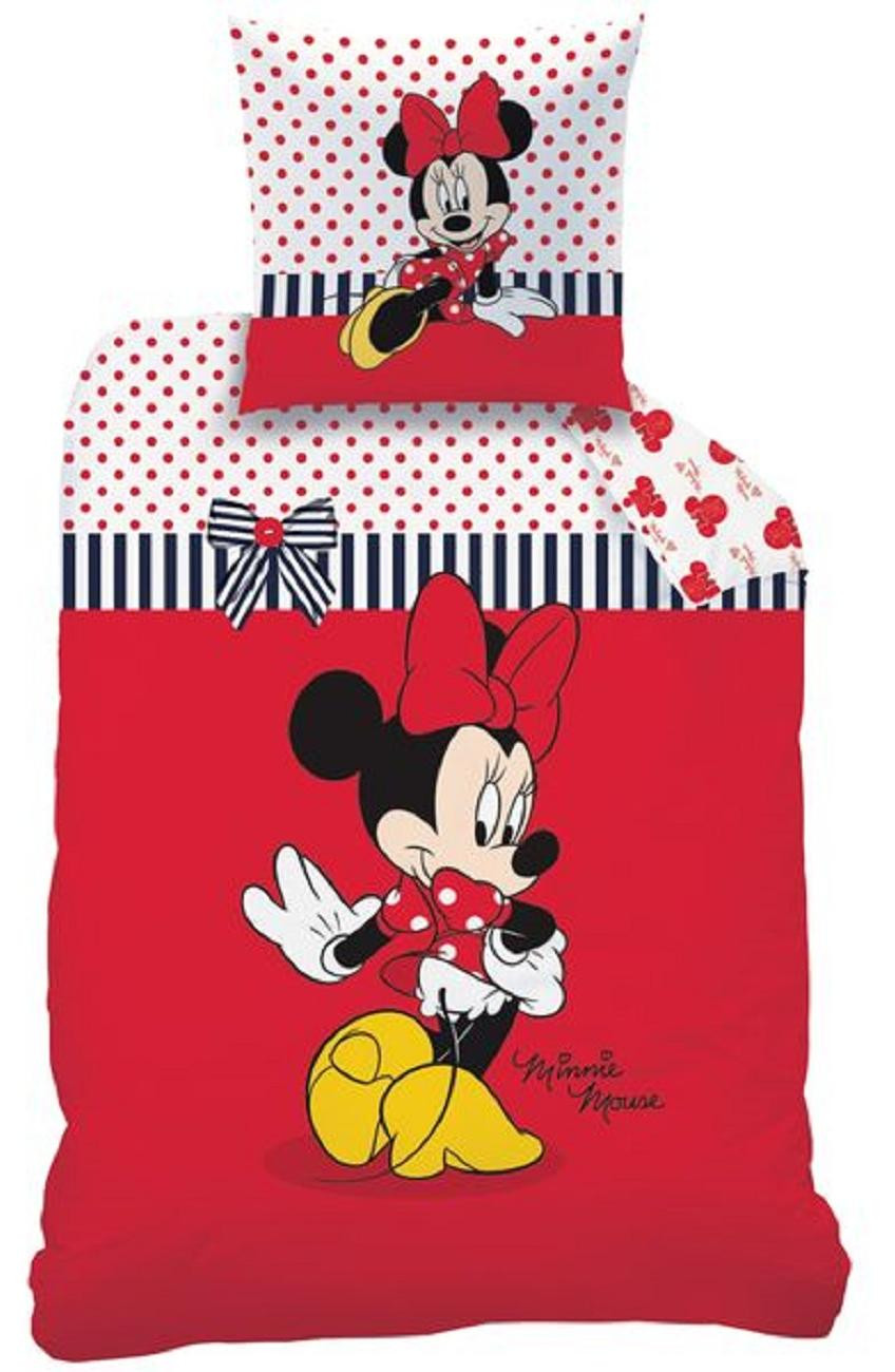 Biber Minnie Sweetie flanellen beddengoed 80x80 cm en 135x200 cm