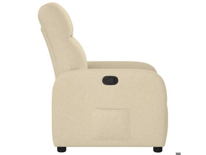 Fauteuil relax - Crème - Fauteuil inclinable - maximale : 110 kg - Crème Tissu 66x88x95 cm F7588