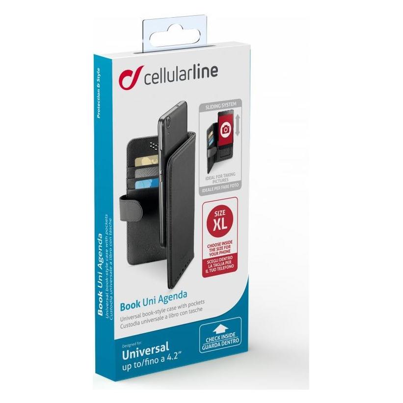 Cellularline Book Uni Agenda Smartphones bis 4,2" (BOOKUNIAG1XK)