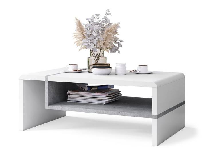 designimpex Couchtisch Design Wohnzimmertisch Folk 01 Tisch mit Ablagefläche