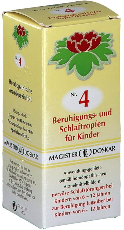 Magister Doskar Nummer 4 Beruhigungs & Schlaftropfen für Kinder 50ml