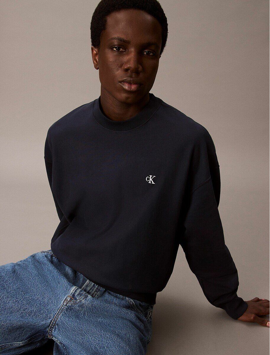 CALVIN KLEIN Sweat fermé col rond