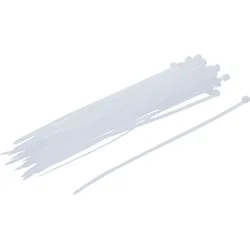 BGS Kabelbinder-Sortiment | weiß | 4,8 x 250 mm | 50-tlg.