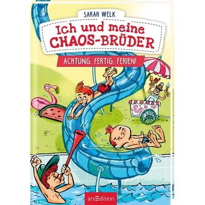 Ich und meine Chaos-Brüder – Achtung, fertig, Ferien! (Ich und meine Chaos-Brüder 4), Gebundene Ausgabe von Sarah Welk, arsedition, 978-3-8458-5861-6