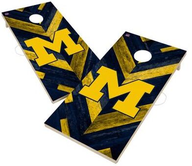 Skip's Garage Michigan Wolverines Regulation 2x4 Cornhole Boards - V8