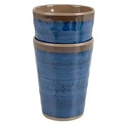 Bo-Camp Halo Becher aus BPA-freiem Melamin für Camping 4er-Set 400 ml Dunkelblau