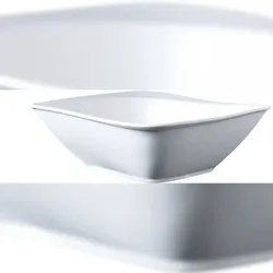 MÄSER Schüssel 21,7 cm, Serie LA MUSICA, Weiß, 2er Set, 576020