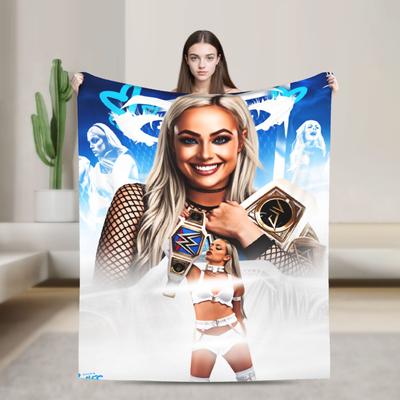 Shop Station Liv Morgan Blanket Ultra Soft Wrestling Throw Blanket, Plush Flannel Fleece For Couch, Bed & Travel c 29.92 40.16 Inches