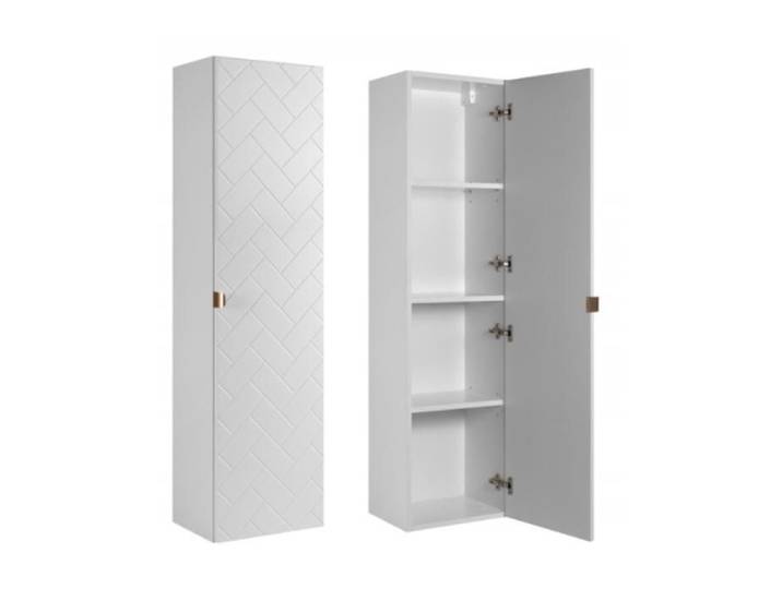 Armoire Murale 136 cm TREND - Blanc - 35 x 136 x 27 cm
