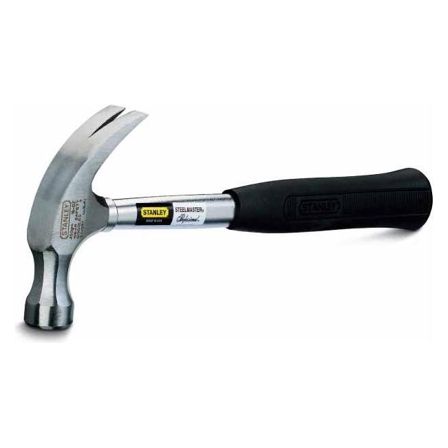 Stanley Steelmaster Klauenhammer (570 g Kopfgewicht, Stahlstiel mit Neoprenhandgriff, geschliffene K (570 g) (510331)