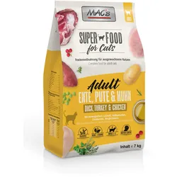 MAC's Cat Adult Ente, Pute & Huhn Katzentrockenfutter 7 Kilogramm