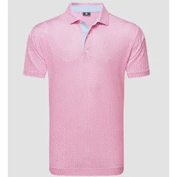 FootJoy ZITRUS LISLE - Poloshirt für Herren - Herren Gr. M (34043) Pink / Babybl...