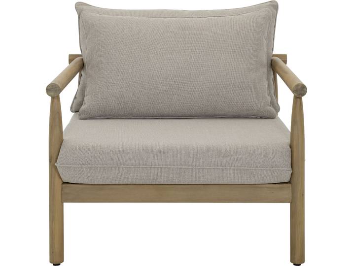 Loungesessel Tavira grau/braun Stoff T 92 cm - Loungesessel