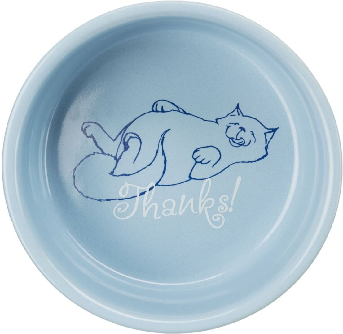 TRIXIE Napf Thanks for service, Keramik, 0,3 l / Ø 11 cm