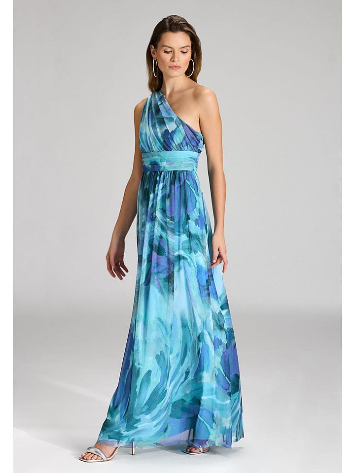 SWING Kleid in Türkis/ Blau - 38