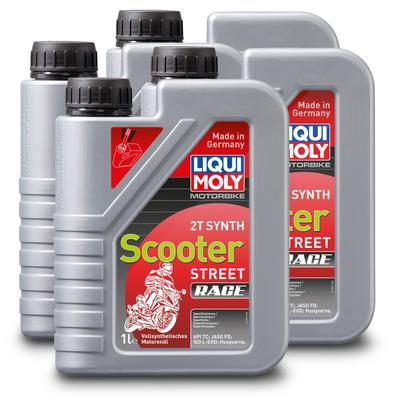 Liqui Moly 4x 1 L Motorbike 2T Synth Scooter Street Race Motoröl [Hersteller-Nr. 1053]