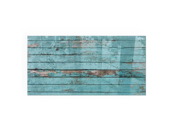 Tulup Kaminbodenplatte 120x60 cm - Bretter im rustikalen Stil, Türkis, Glas, Rechteckig, 120x60x0.4 cm, Elektrogeräte, Heizgeräte, Elektrokamine