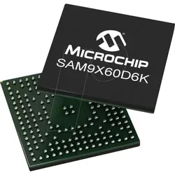 SAM9X60D6K-I/4GB - ARM926 MPU, 600 MHz, 64Mb, TFBGA-196