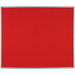 Textil-Pinnwand ekoTAB mit Alurahmen, 1200 x 900 mm, rot