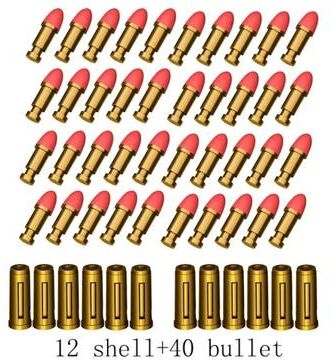 Top Demand Picks ZP5 357 Revolver Launcher, Continuous Firing Soft Dart Toy Gun, For CS Outdoor Battle Games, Kids And Adult Play 12 shell 40 bullet