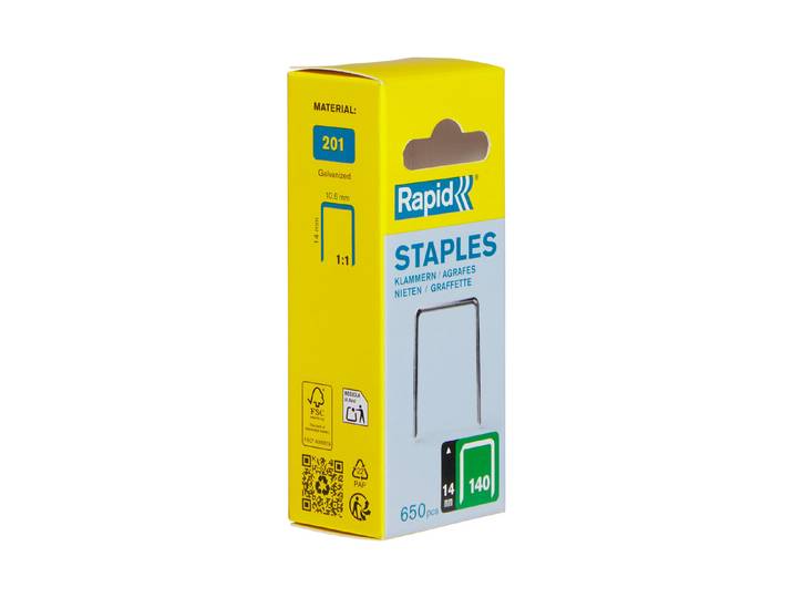 Rapid Heftklammern 14 mm 648 Stück