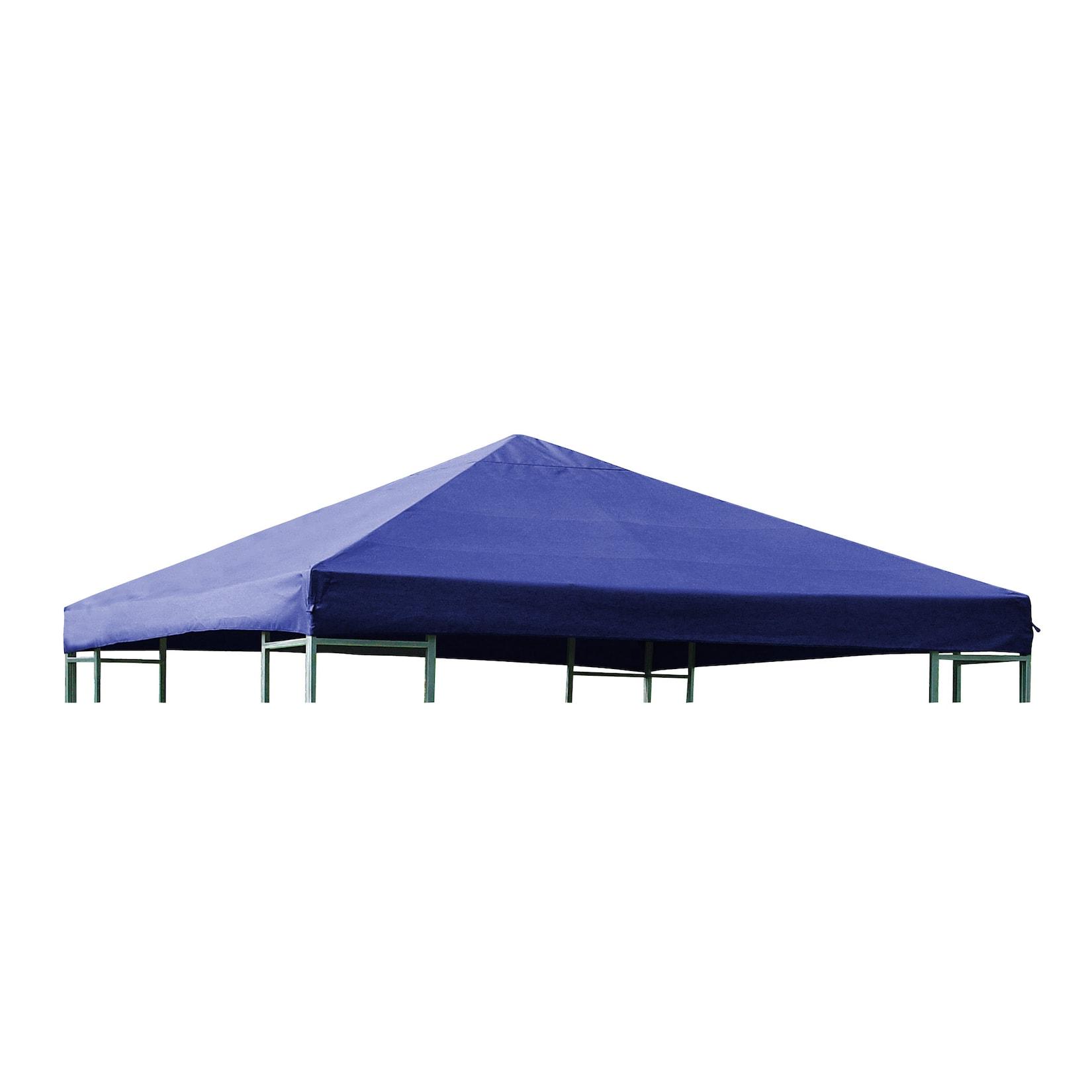 Ersatzdach für Metall- und Alupavillon 3x3 Meter dunkelblau, wasserdicht PVC-beschichtet