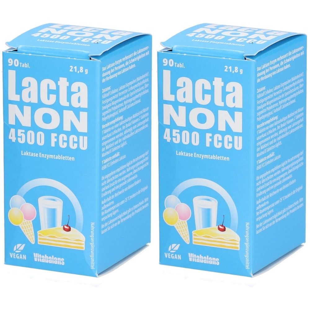 Lactanon 4500 Fccu Tabletten 2x 2x90 St