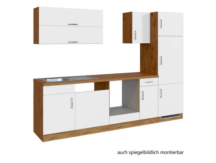 Held Möbel Küchenzeile SORRENTO, Weiß, Holznachbildung