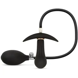 Easytoys, Analtoy, Anal Collection Aufblasbarer Butt Plug mit Pumpe 8 cm Schwarz