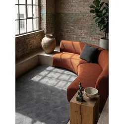Teppich Kurzflor Anthrazit 160x220 cm - DALAR   Kadima Design