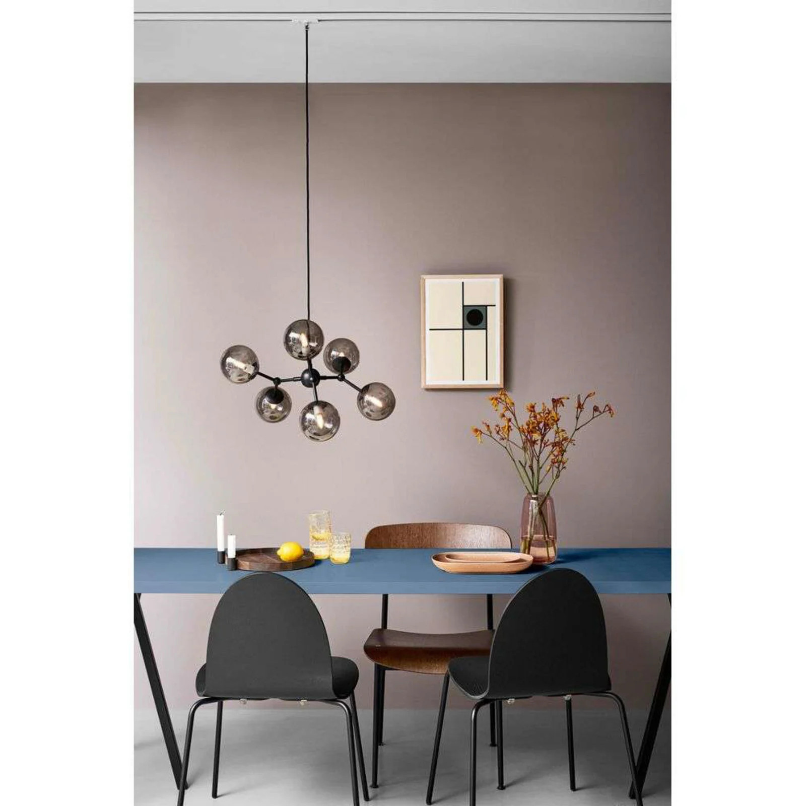 Halo Design Atom hanglamp Large, messingkleurig, metaal