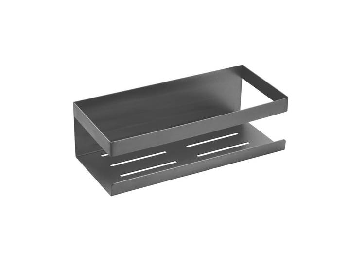 Schöner Wohnen Duschablage, Grau, Metall, eckig, 25x8x11.5 cm, Badaccessoires