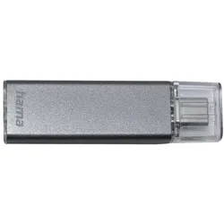Hama Uni-C Classic (128 GB, USB-C), USB Stick, Grau