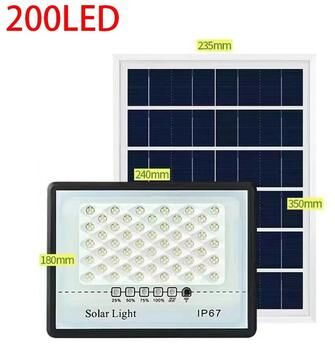 Uplift Picks Solar Remote Control Floodlight For Waterproof Outdoor Garden Wall Security Lighting 200 Led 300 W
