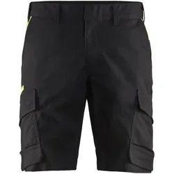 Stretch Shorts "1446" Industrie - C46 - schwarz/gelb