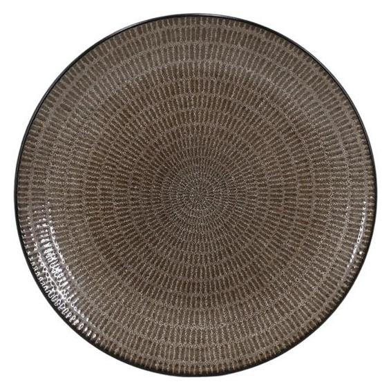 Domoletti Plate lunch Chestnut Noir, Ø 26.7 cm, brown (26.70 cm) (69677693)