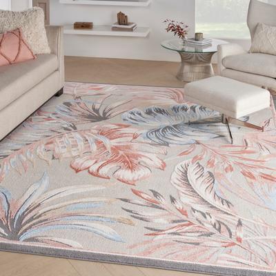 Nourison Pompeii Tropical Bordered Area Rug