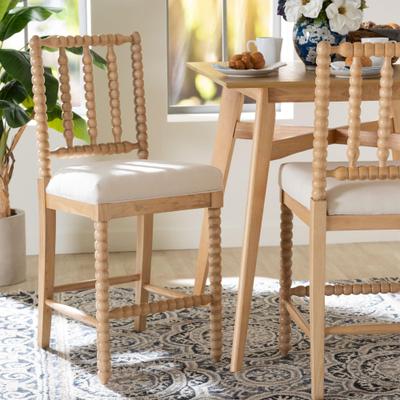 Deya Bobbin Counter Stool by Bali & Pari in Brown (Size OS)