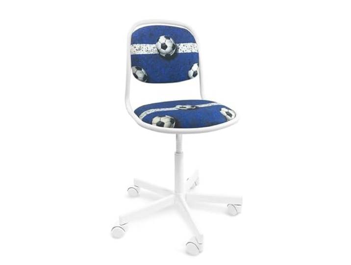 ARTOFIS Schreibtischstuhl mit Höhenverstellbar für Kinder - Ergonomischer Kinderschreibtischstuhl mit 5 Rollen, Drehbarer Jungendstuhl mit Rückenlehne, Fußball Blau Motiv