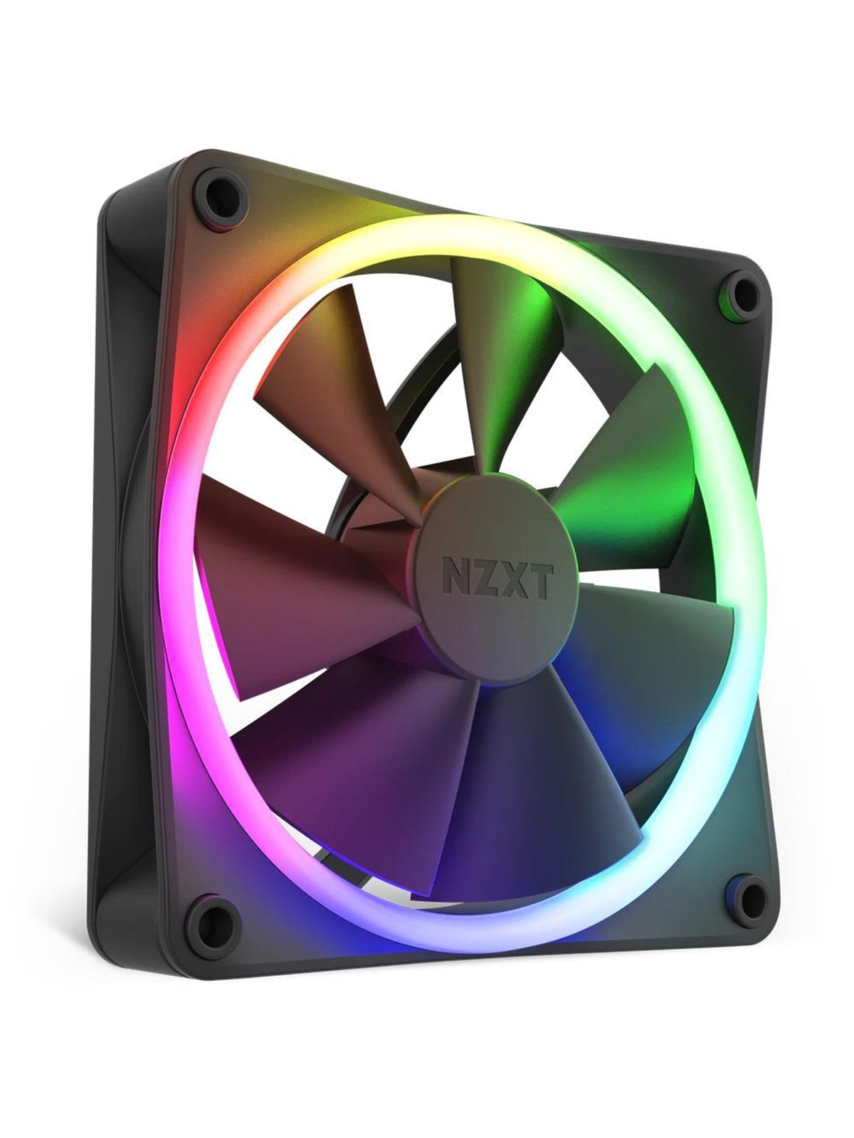NZXT F140 RGB - Black - Gehäuselüfter - 140mm - Schwarz mit RGB LED - 33 dBA