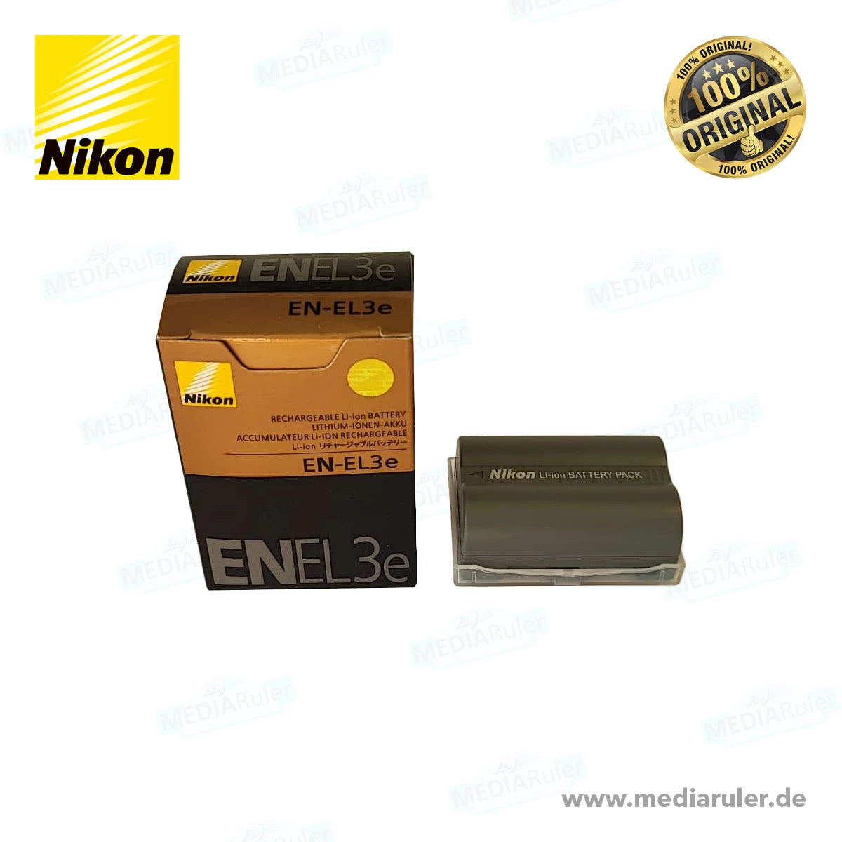 MediaRuler Nikon EN-EL3e Li-Ion Akku 7,4V 1410mAh