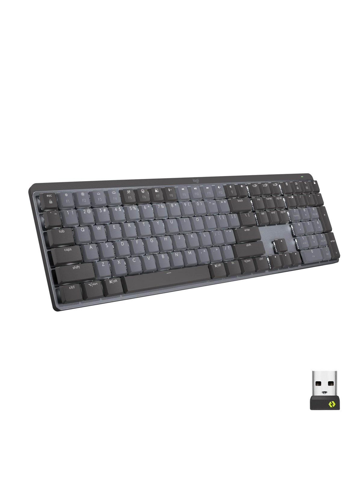 Logitech MX Mechanical Wireless Illuminated Performance Keyboard Graphite - Linear - DE - Tastatur - Deutsch - Schwarz