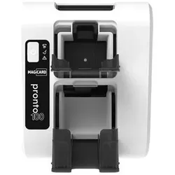 Magicard Pronto 100 Kartendrucker / USB / ETH (300 dpi), Etikettendrucker, Schwarz