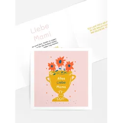 Grußkarten zum Muttertag selbst gestalten mit Spruch und Fotos im Onlinedesigner bei Meine-Kartenmanufaktur.de