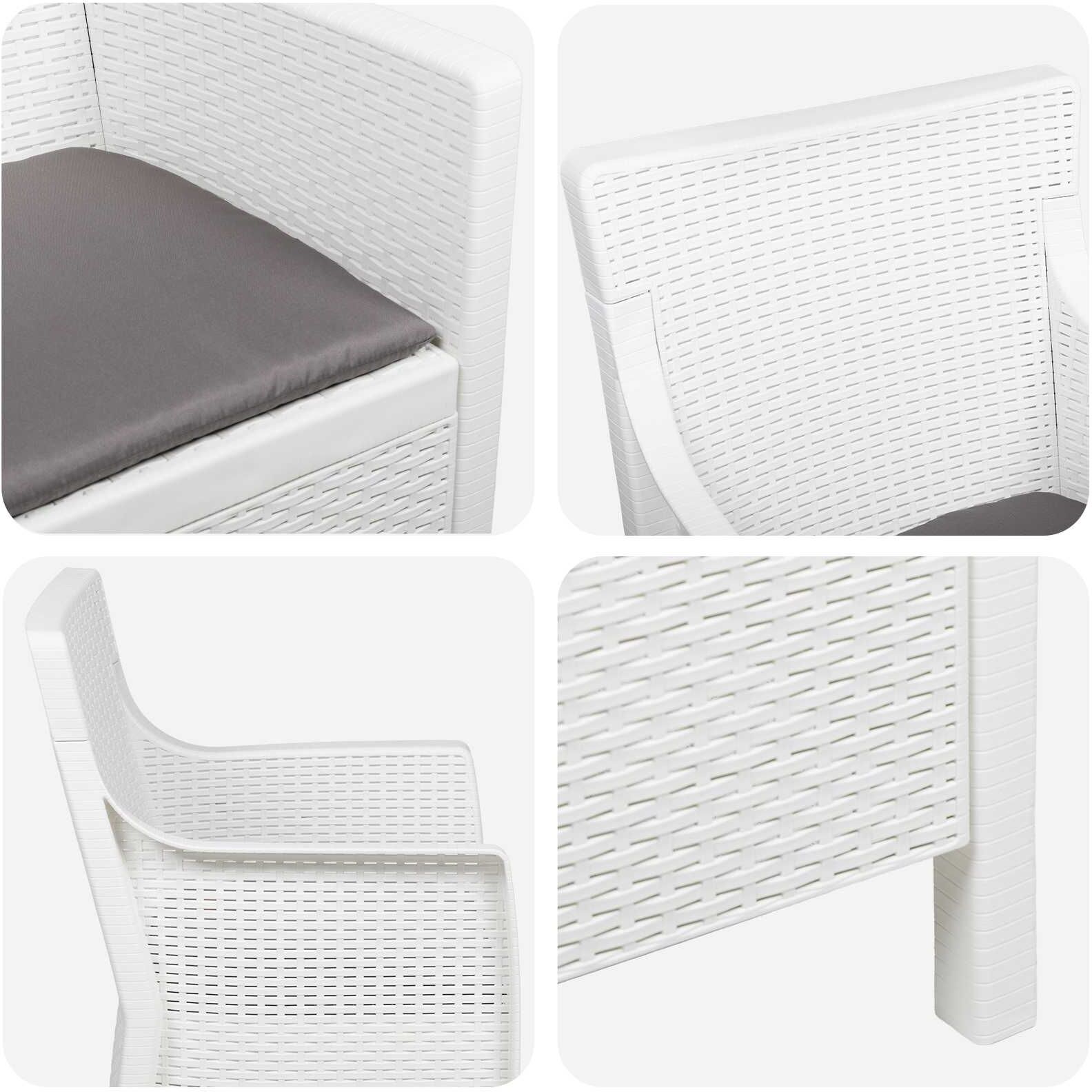 vidaXL Fauteuil Blanc PP