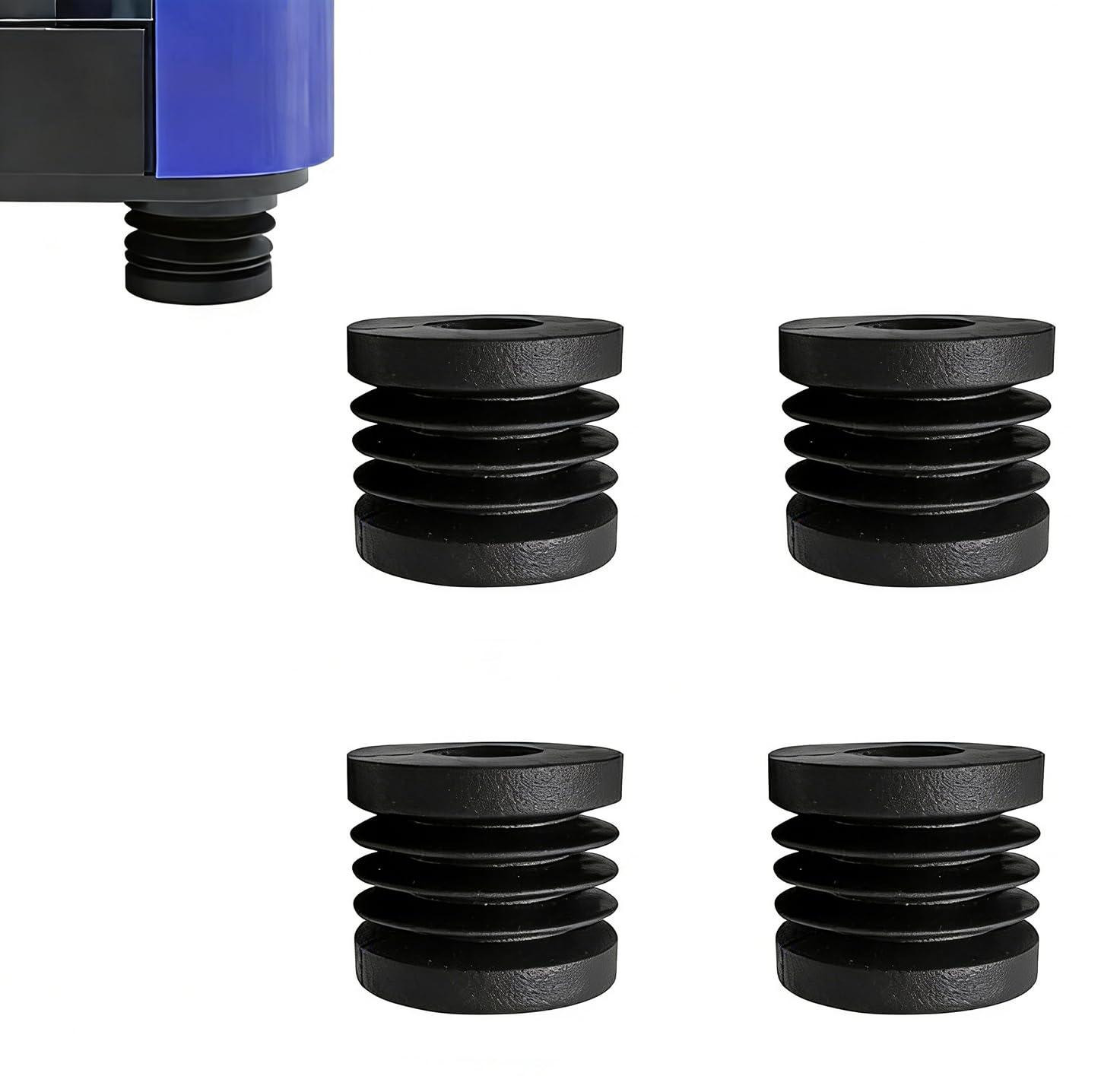 Dripio Set van 4 rubberen trillingsdempers voor 3D-printers, zwart